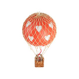 Floating the Skies, Red Hearts - Hot Air Balloon