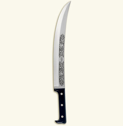 Match | Champagne Saber, Engraved Black Lucite