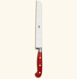 Berti | Red Lucite Bread Knife With Magnetized Block