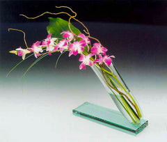 10" Bordeaux Slanted Vase, Jade