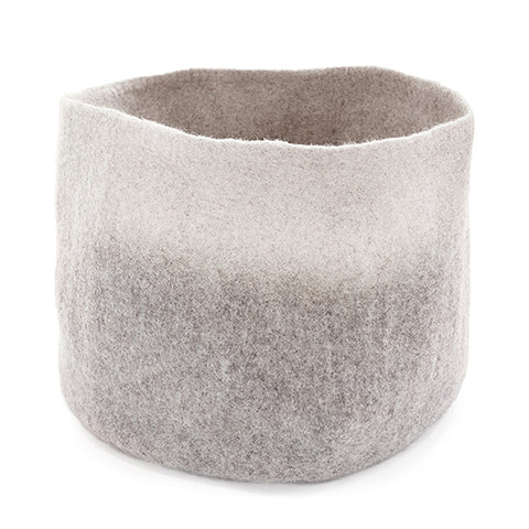 XL Bicolour Calabash Basket, Felt