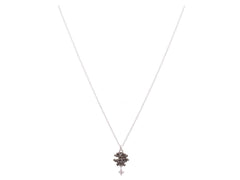 Armenta |Blackened Sterling Silver & Champagne Diamonds, Cravelli Drop Necklace