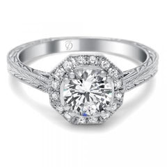 Timeless Design | Platinum Diamond Halo Ring