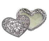 Silver Luxembourg Heart Box