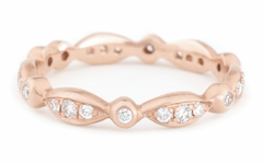 Anne Sportun | Marquise Diamond Pave Band 14k Rose Gold