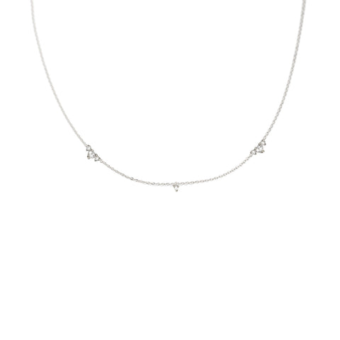 Laurie Fleming | Beacen - Sterling Silver Mother of Pearl & Topaz Necklace