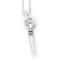 Horn Amulet with Skull Pendant
