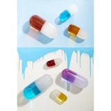 Medium Acrylic Pill - White/Orange