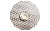 Chilewich Pressed Kaleidoscope Placemat - Gunmetal