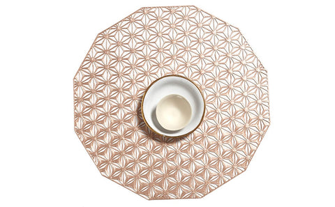 Chilewich Pressed Kaleidoscope Placemat - Pink Champagne