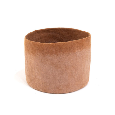 XL Bicolour Calabash Basket, Felt