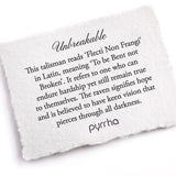 Pyrrha | Unbreakable Talisman Necklace - Bronze