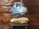 Blue & Clear Iridescent Fish