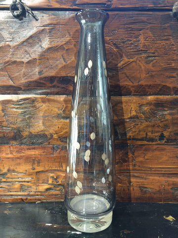 Blue Silver Leaves Vase